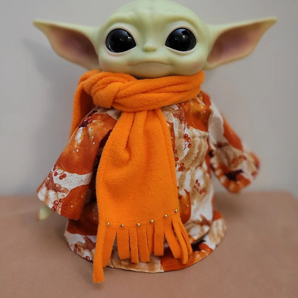 2pc. Fall Pumpkin Outfit & Scarf set for 11